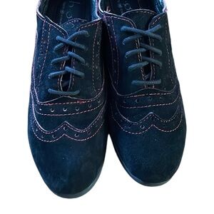 B.O.C. Born Black Suede Leather Women’s Oxfords Size 8